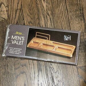 Vintage Brass Mens Dresser Valet NEW
